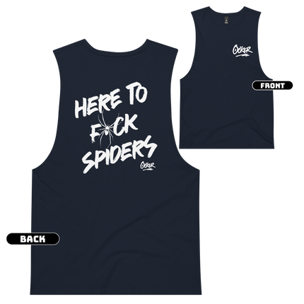 Here to Fuck Spiders Tank